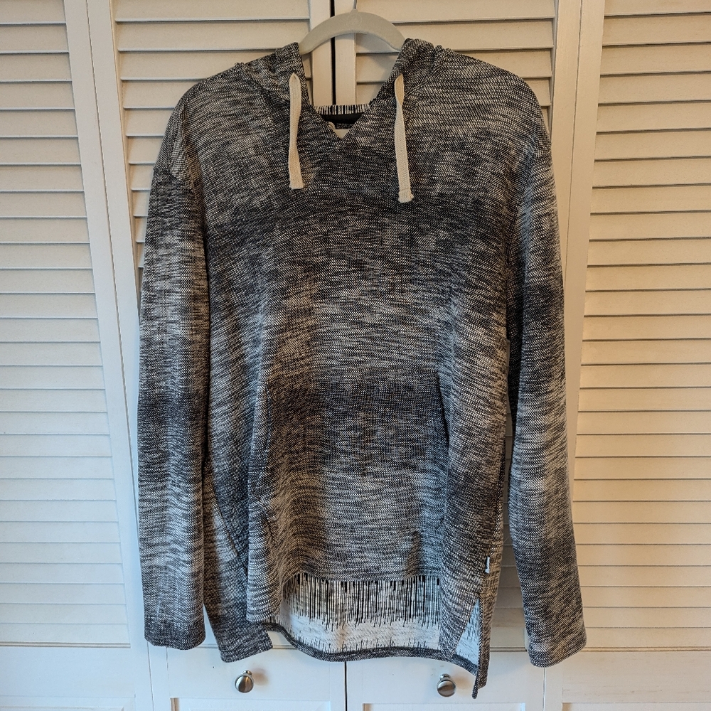 The North Face Women's Knit Black/Gray Hoodie - Size XL